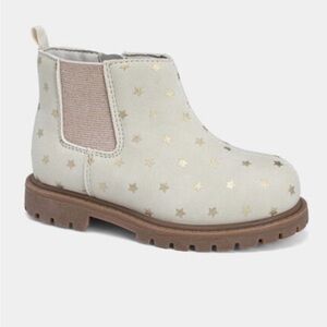 Carters Toddler Ivory Metallic Star Boots